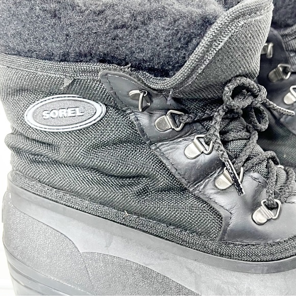 SOREL women’s SHIN ANKLE waterproof felt fleece lined winter duck boots SIZE 8 - Picture 10 of 12